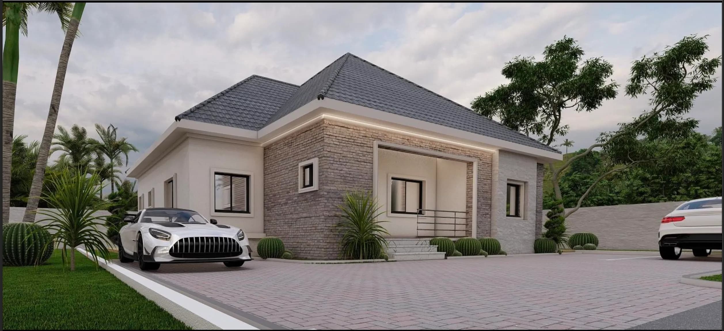 300 SQM Plot - 3 Bedroom Bungalow