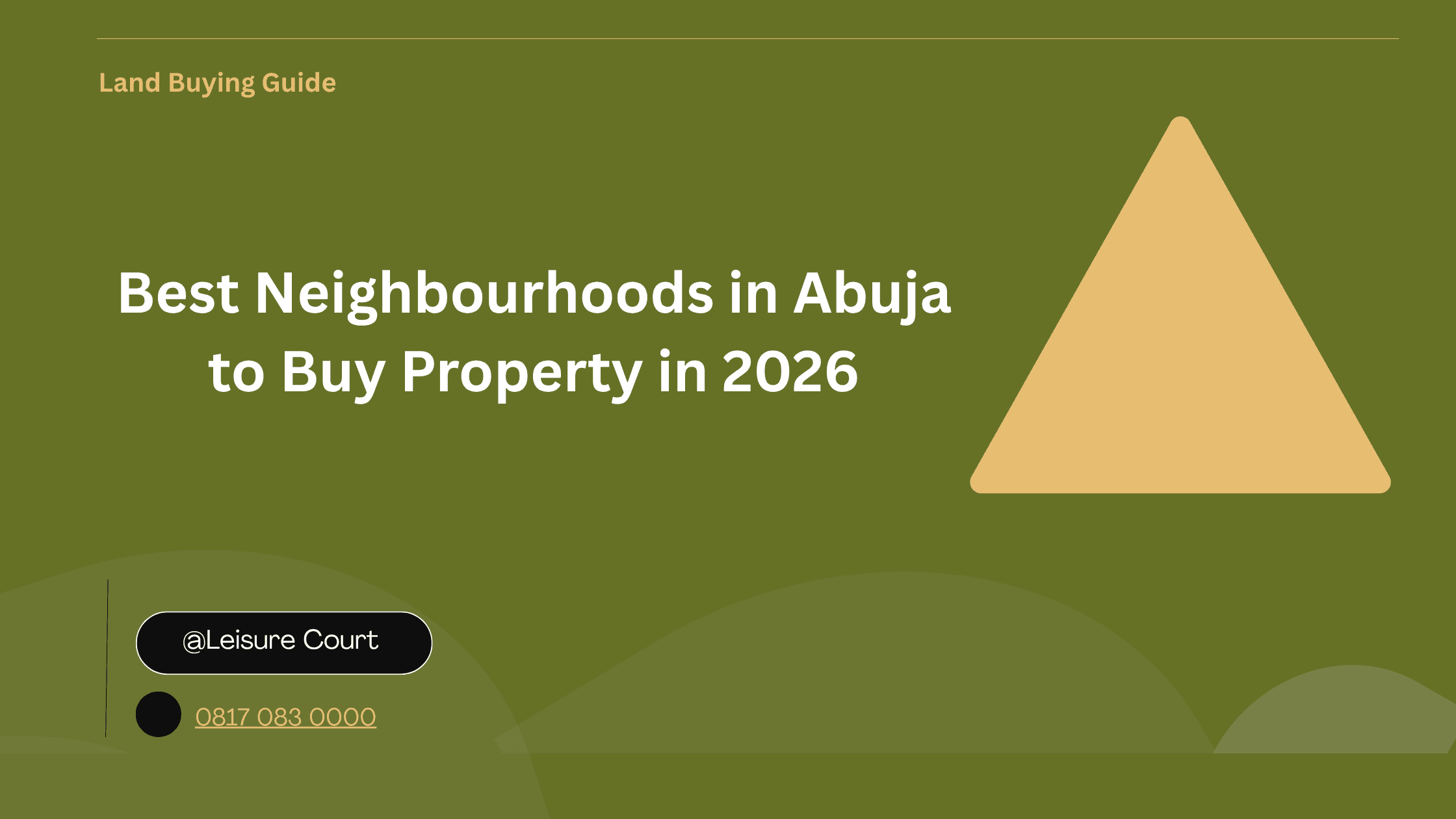 Best Neighbourhoods in Abuja to Buy Property Right Now