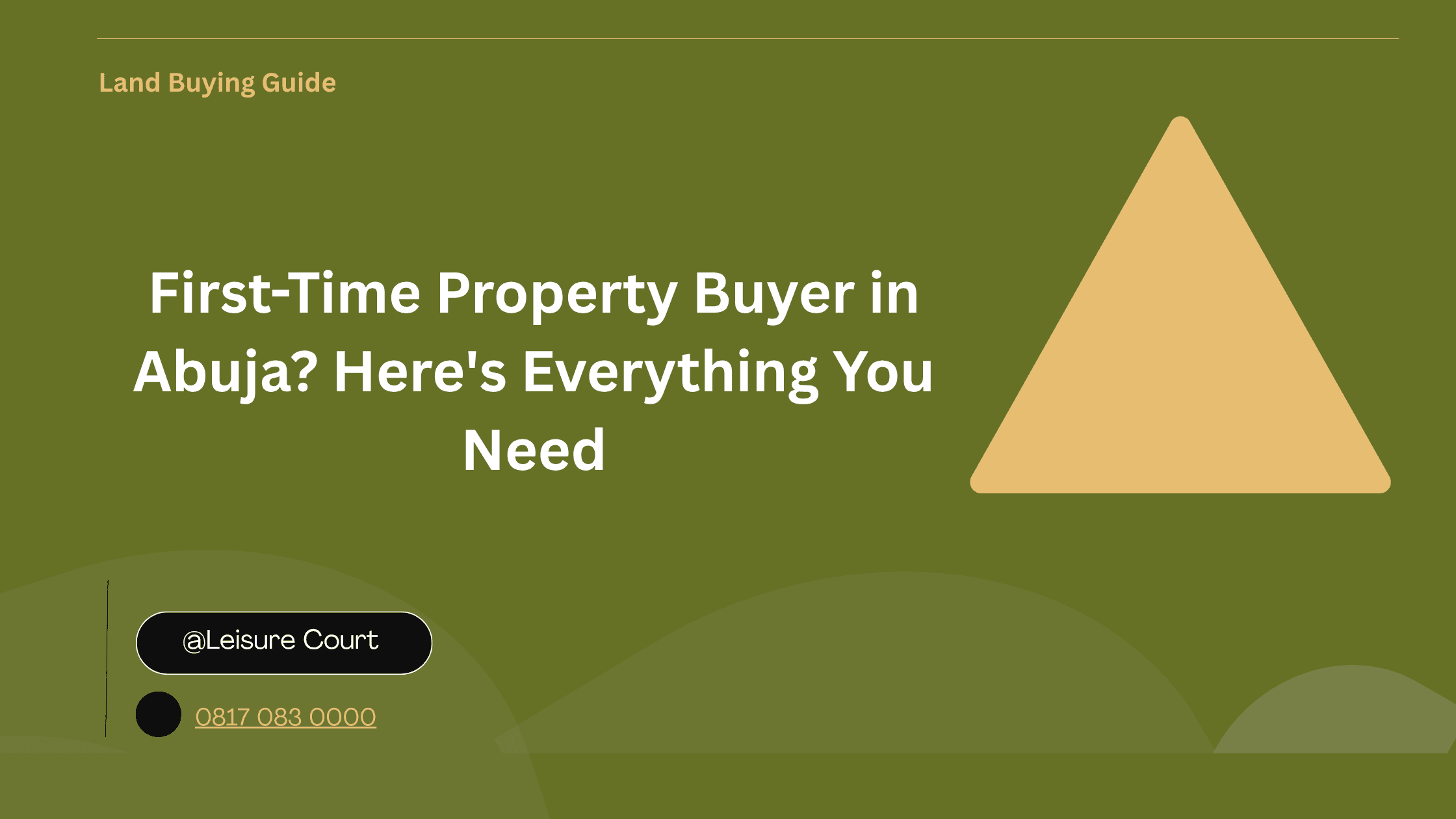 First-Time Property Buyer in Abuja? Here's Everything You Need