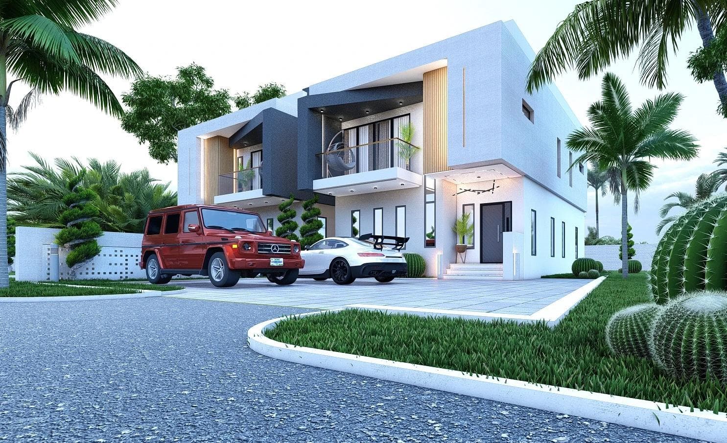 A modern duplex development in Abuja