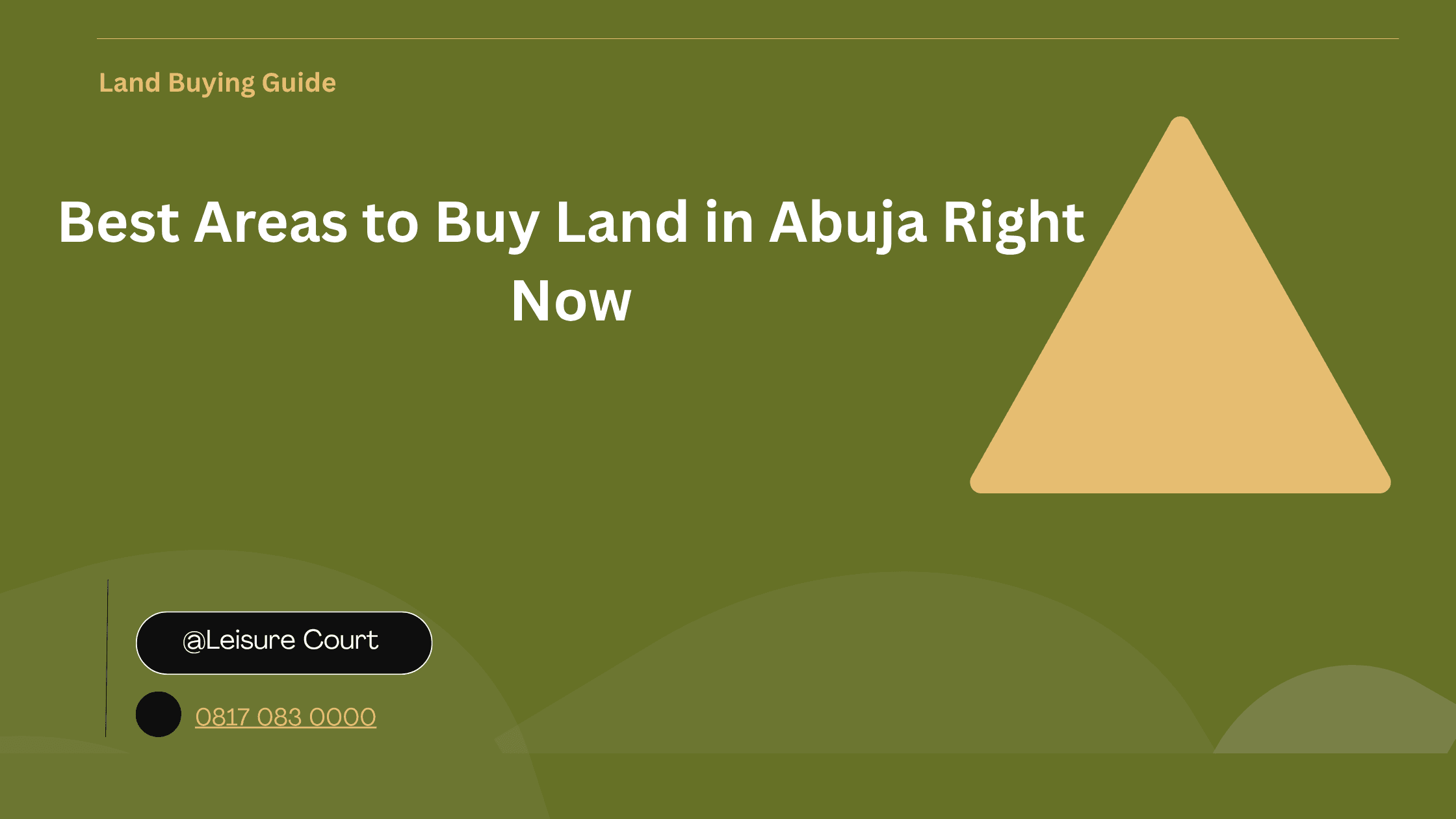 Best Areas to Buy Land in Abuja Right Now